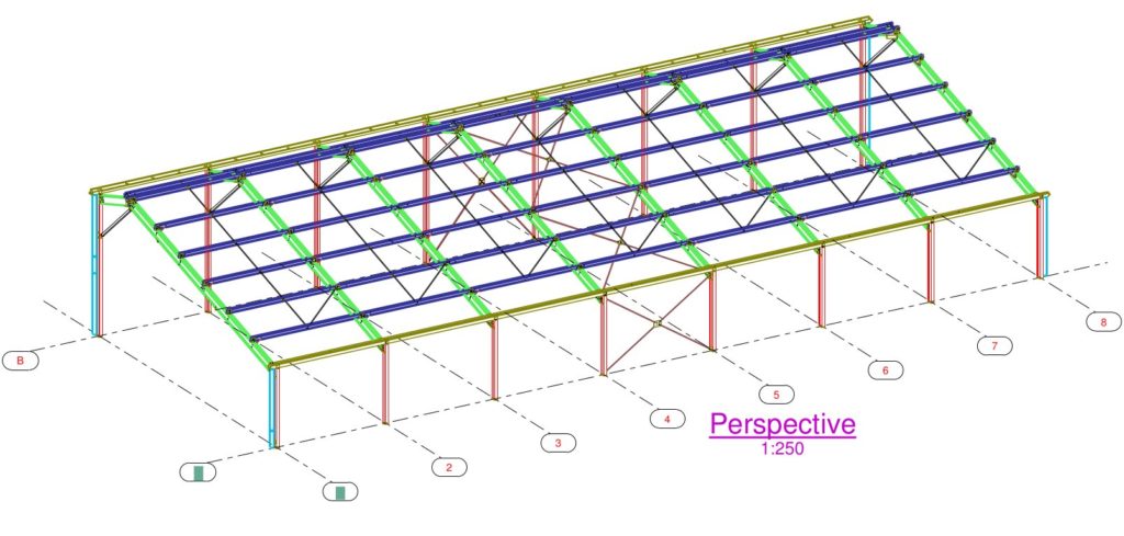 Hangar gratuit de 36 x 20.4 x 5 m